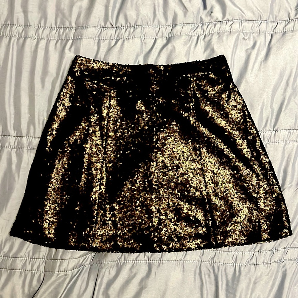Black sequins miniskirt